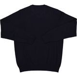 MARVELIS - Heren Trui - Donkerblauw - Katoen - V-hals