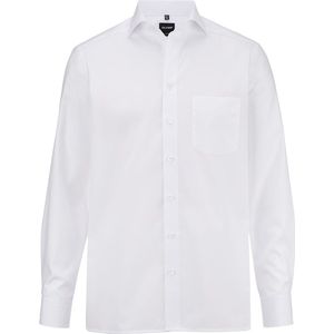 OLYMP - Luxor - Overhemd - Wit - Modern Fit, Popeline