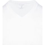 OLYMP T-shirt (2-Pack) - V-Hals - wit