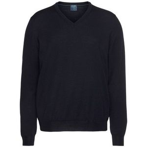 OLYMP - Modern Fit - Trui - Marine Blauw - 100% Merino Wol