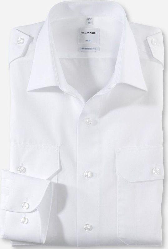 OLYMP Piloot shirt ML6 (vanaf 68 CM) wit
