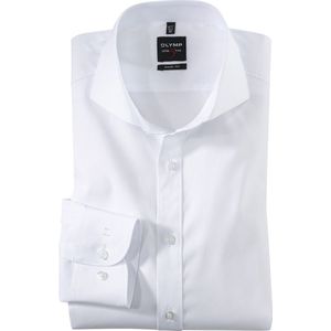 OLYMP - Level 5 - Overhemd - Wit - Popeline - Body Fit