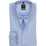 OLYMP - Level 5 - Overhemd - Lichtblauw - Fijn Twill - Strijkvriendelijk