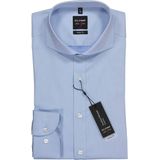 OLYMP - Level 5 - Overhemd - Lichtblauw - Fijn Twill - Strijkvriendelijk