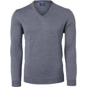 Olymp - Merino Trui - Grijs - Heren - 100% Merino Wol