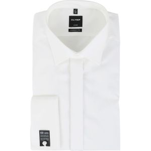 OLYMP Luxor Smokinghemd Extra Langer Arm Off-White Hochzeit - Größe 44