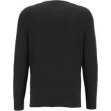 OLYMP modern fit trui wol - O-hals - zwart