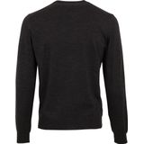 Olymp Trui O-Hals Wol Antraciet - Heren - Pullovers