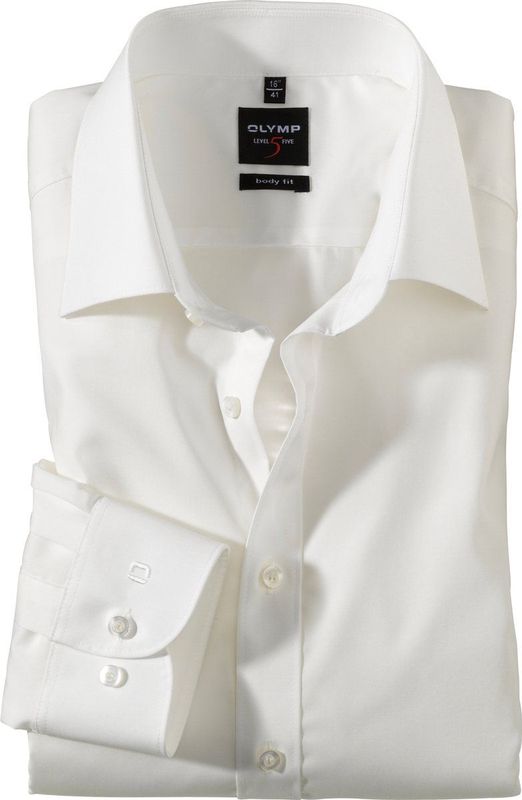 OLYMP - Level 5 - Overhemd - Beige - Mouwlengte 7 - Strijkvriendelijk