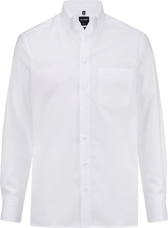 OLYMP - Luxor - Overhemd - Wit - 100% Katoen - Modern Fit