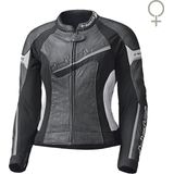 Held Debbie II Geperforeerd Dames Zwart Wit Leren Motorjas - Maat 80 - Jas