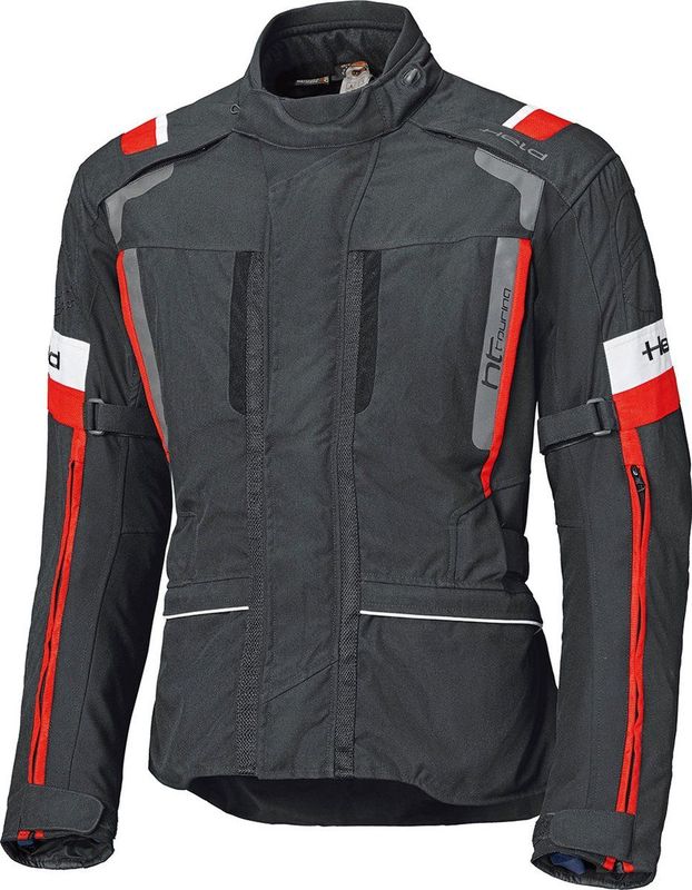 Held - 4-Touring II - Motorjas - Zwart/Rood - Textiel, Waterproof, CE Level 1 Bescherming