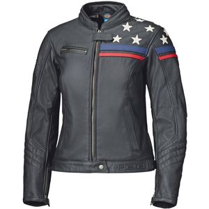 Held - Midway - Leren Motorjas - Zwart Wit
