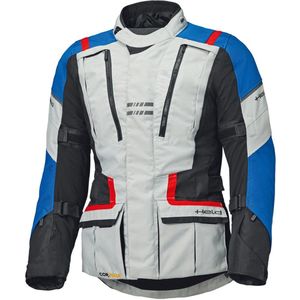 Held - Hakuna Matata 3 - Motorjas - Lichtgrijs Blauw Rood - Textiel