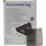 Hartmann Atrauman AG zilverhoudend zalfkompres steriel 5 x 5cm