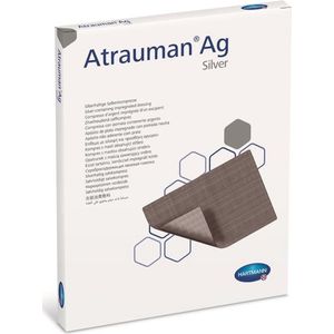 Hartmann Atrauman AG zilverhoudend zalfkompres steriel 5 x 5cm