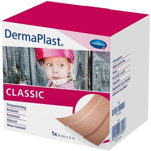 DermaPlast - Classic - Wondpleister - 5m x 8cm - Hypoallergene Kleeflaag