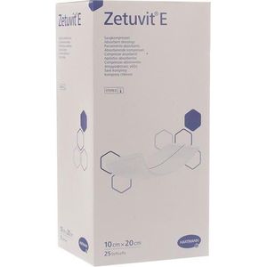 Zetuvit E steriele absorberende kompressen 10cmx10cm 10 stuks