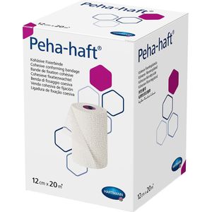 Peha-haft latexvrij fixatiezwachtel 12cm x 20 meter