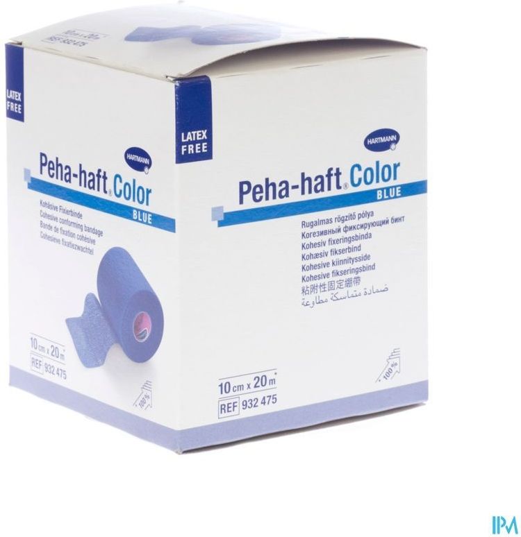 Peha-haft - Color - Zelfklevend Verband - Blauw - 10 cm x 20 m