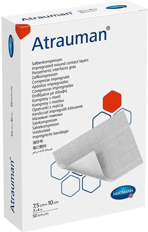 Hartmann - Atrauman - steriel zalfkompres - 7,5 x 10cm