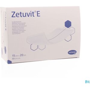 Zetuvit E niet-steriele absorberende kompressen 15x20cm 50 stuks