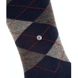 Burlington - Edinburgh - Kniekousen - Blauw - Wol, Verstevigd, One-size