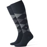 Burlington - Edinburgh - Kniekousen - Blauw - Wol, Verstevigd, One-size