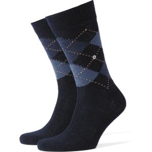 Burlington - Preston - Sokken - Blauw - One-size - Zacht en Warm