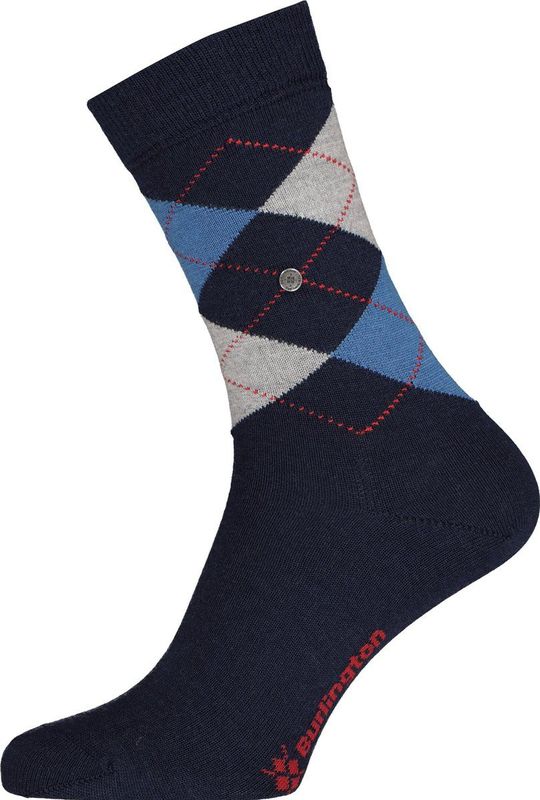 Burlington - Marylebone - Sokken - Blauw Dark Navy - Wol - 1 paar