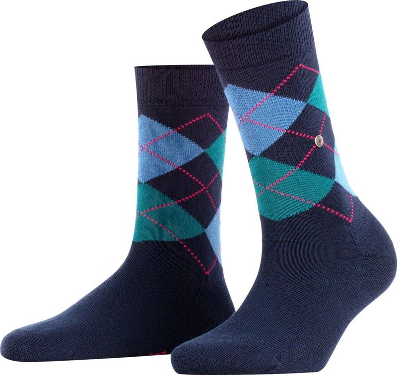 Burlington Marylebone One size wol sokken dames blauw - Maat 36-41