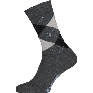 Burlington - Marylebone - Damessokken - Antraciet - Wolmix