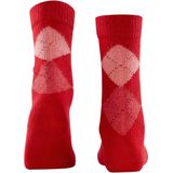 Burlington - Whitby - Gedessineerd Materiaal Sokken - Rood