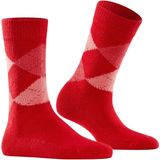 Burlington - Whitby - Gedessineerd Materiaal Sokken - Rood