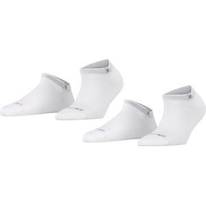 Burlington Everyday 2-Pack One size katoen multipack sneakersokken dames wit