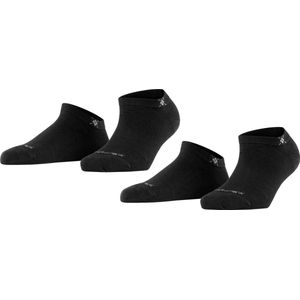 Burlington - Everyday - Sneakersokken - Zwart - Katoen, 2-Pack