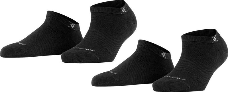 Burlington - Everyday - Sneakersokken - Zwart - Katoen, 2-Pack