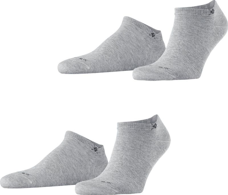 Burlington - Everyday 2-Pack - Sneakersokken - Grijs - Katoen
