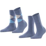Burlington - Everyday - Sportsokken - Blauw - 2-Pack Katoen