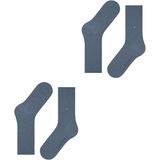 Burlington - Everyday Multipack Sokken - Blauw Light Denim - Katoen - 2 Paar