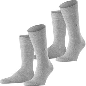 Burlington - Everyday - Sokken - Grijs - Katoen - 2-Pack