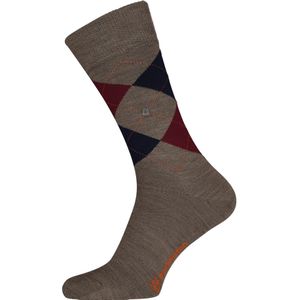 Burlington Edinburgh One size wol sokken heren bruin - Maat 40-46