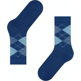 Burlington - Whitby - Gedessineerd Materiaal Sokken - Blauw