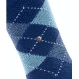 Burlington - Whitby - Gedessineerd Materiaal Sokken - Blauw