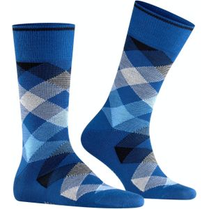 Burlington - Newcastle - Herensokken - Blauw - Wol - 1 Paar