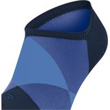 Burlington - Clyde - Sneakersokken - Blauw - Platte Naad met Argyle