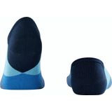 Burlington - Clyde - Sneakersokken - Blauw - Platte Naad met Argyle