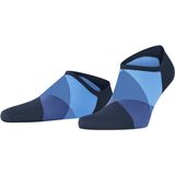 Burlington - Clyde - Sneakersokken - Blauw - Platte Naad met Argyle