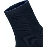 Burlington - Korte Kousen - Zwart - Bio-Katoen - Ajourpatroon