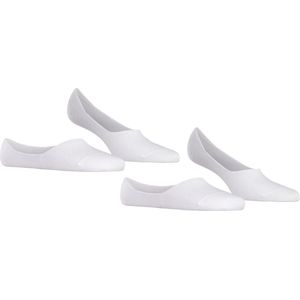 Burlington Everyday 2-Pack onzichtbare antislip kousenvoetjes katoen multipack footies dames wit - Maat 35-36